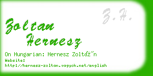 zoltan hernesz business card